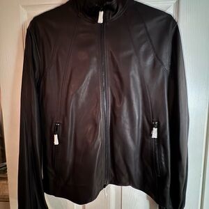 Vince Black Leather Jacket for Men Size Small